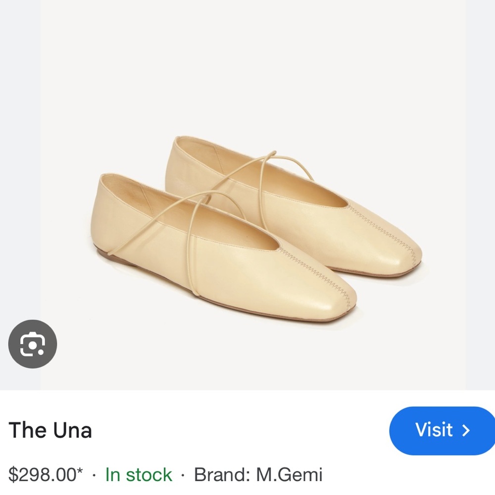 M.Gemi The Una ballet flats 38.5 in butter